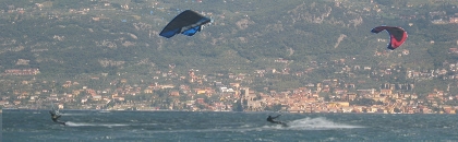 Photo kitesurfing at Lake of Garda